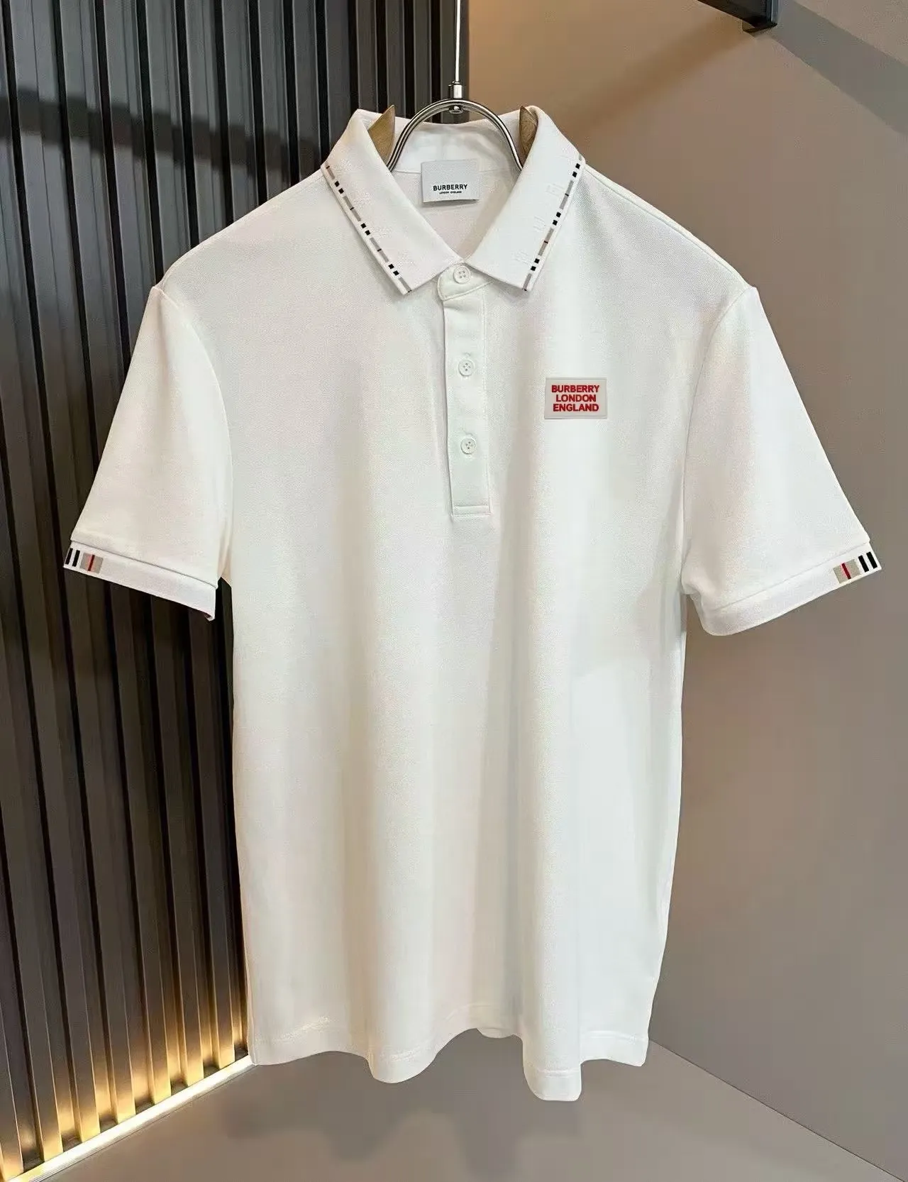 P125， Bur*erry * 2026 New Arrival Polo ， ！ , ！ ！ Breathable , ！ logo ！ ! ！ Premium .Size:M-4XL
